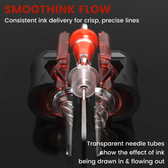 Ackbun 1005rl needle-pack enables smooth shading control.