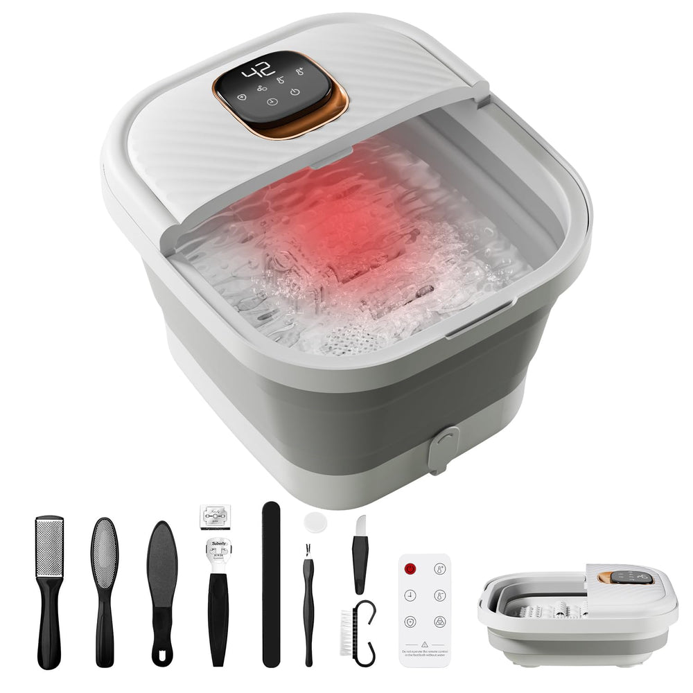 ACKLEAP collapsible foot spa with heat for warm, soothing relief.