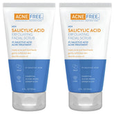 AcneFree blackhead removing scrub bottle for daily cleansing and pore refreshment.