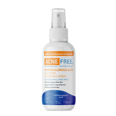 AcneFree Hypochlorous Acid Spray bottle for quick redness relief and gentle blemish care.