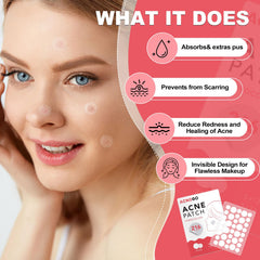 AcneGo hydrocolloid patches provide strong adhesion through night for secure wear.