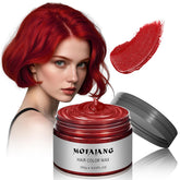 Acomler temporary hair color wax in red for easy application and washout.