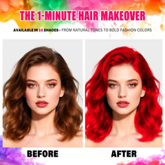 Acomler washable color rinses with water or shampoo.