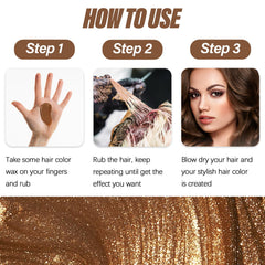 Acosexy wax color in hand during Halloween styling