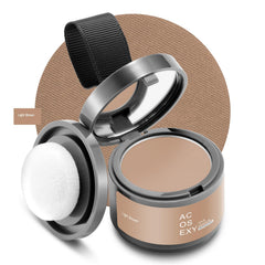 Acosexy hairline shadow application shows instant coverage along the receding hairline