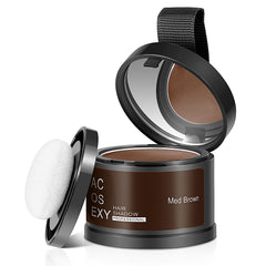 Acosexy Root Touch Up Powder close-up applying the powder to roots