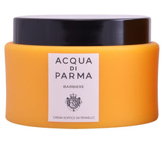 Acqua di Parma Barbiere Soft Shaving Cream tub for luxurious, smooth shaves.