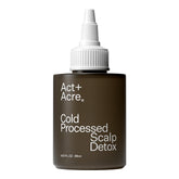 ACT+ ACRE scalp detox oil bottle with premium packaging promotes cleansing and hydration.