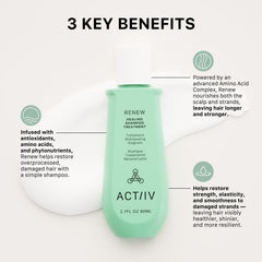 ACTIIV Renew bottle pouring, easy application during morning routine