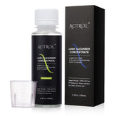 ACTROL Eyelash Cleanser Concentrate bottle setup for precise dilution and use