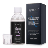 ACTROL eyelash cleanser concentrate bottle for at-home dilution and safe daily use.