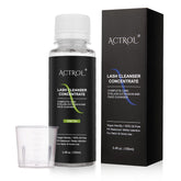 ACTROL Eyelash Cleanser Concentrate bottle showcases a safe daily lash care solution