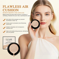 Acuever Luvie Glow Foundation Cushion puff (mushroom head) for smooth application.