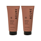 Acure Brightening Body Scrub bottle with sea salt for smooth, radiant skin.