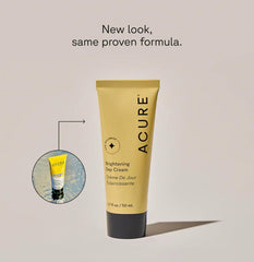 Acure Brightening Day Cream argan-oil-detail highlighting nourishing moisture for dry skin