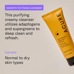 Acure Green Juice Face Cleanser ingredients like kale and spirulina support daily nourishment