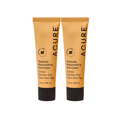 Acure Radically Rejuvenating Eye Cream tube application for under-eye hydration