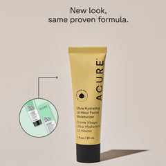 Acure Ultra Hydrating 12 Hour Facial Cream two-pack front view for daily moisture