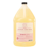 Adams Handmade Soap Rose foaming soap bottle shows easy refill for foaming dispensers