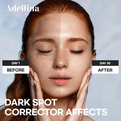 Adellina ingredients swirl highlights kojic acid and vitamin C benefits