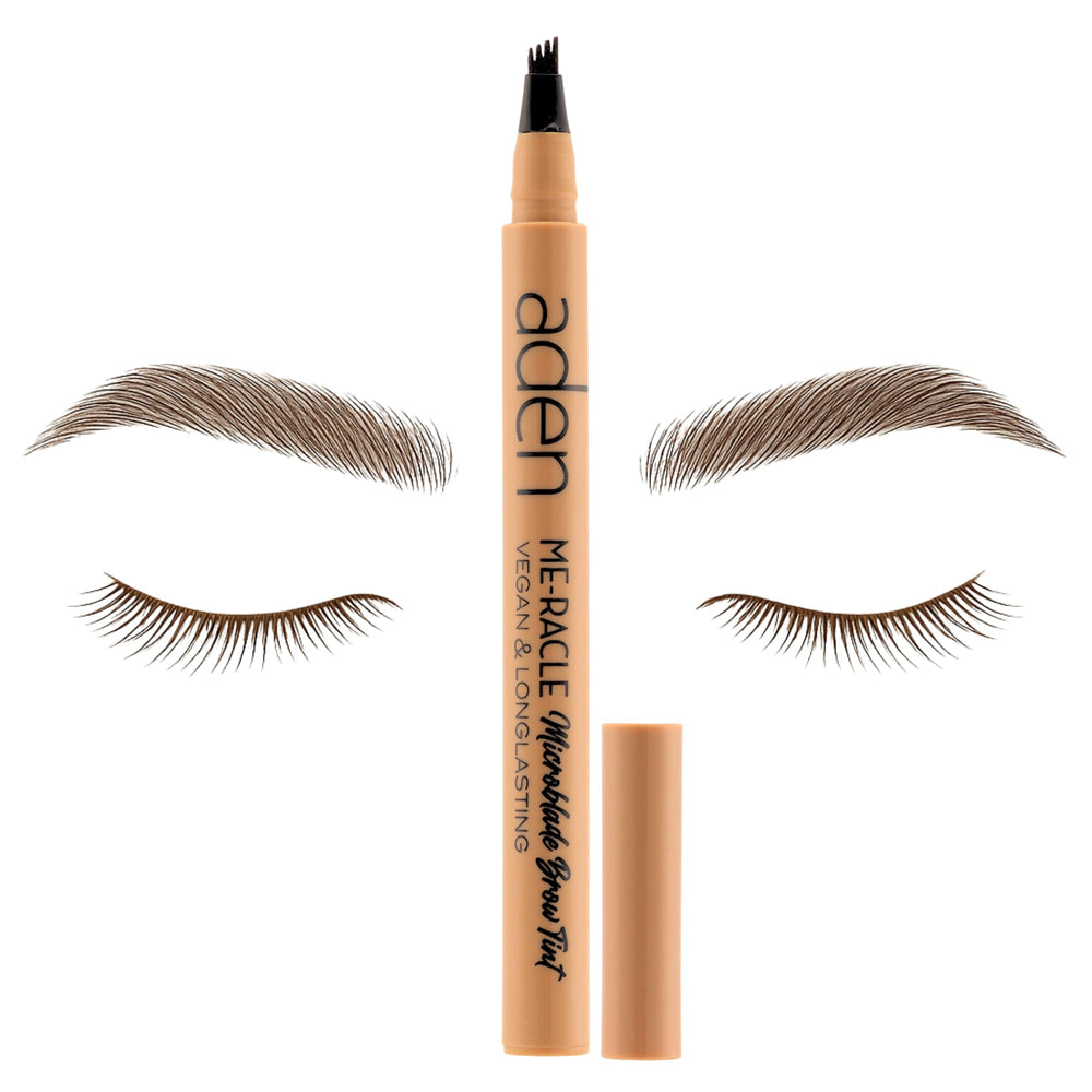 ADEN Microblading Eyebrow Pen with triple-stroke tip for natural fullness