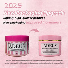ADEUS Pink Brazilian Cream jar close-up showing rich texture for daily nourishment.
