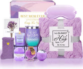 Adisher lavender spa basket for mom with a cozy, gift-ready relaxation set