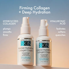 Admire My Skin Collagen Cream texture swirl highlights luxurious hydration