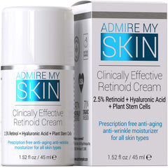 Admire My Skin Potent Retinoid Cream bottle ready for nightly use.