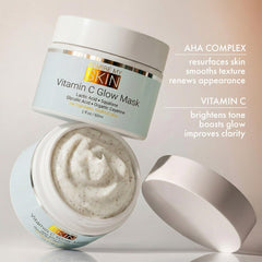Admire My Skin Vitamin C Mask application spread shows creamy texture.