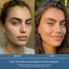 Admire My Skin Vitamin C Mask texture swirl suggests gentle exfoliation.