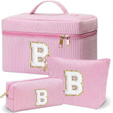 Adoryoung monogram bag front with chenille letter for durable personalization and daily use