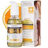 Advanced Clinicals Brightening Vitamin C Body Oil bottle close-up for radiant hydration