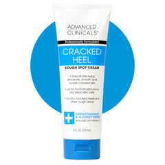 Advanced Clinicals cracked-heel-foot-cream-tube showing rich hydration for dry skin