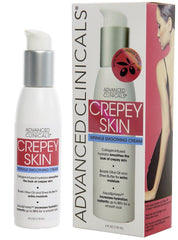 Advanced Clinicals crepey skin cream for neck smooths texture and hydrates.
