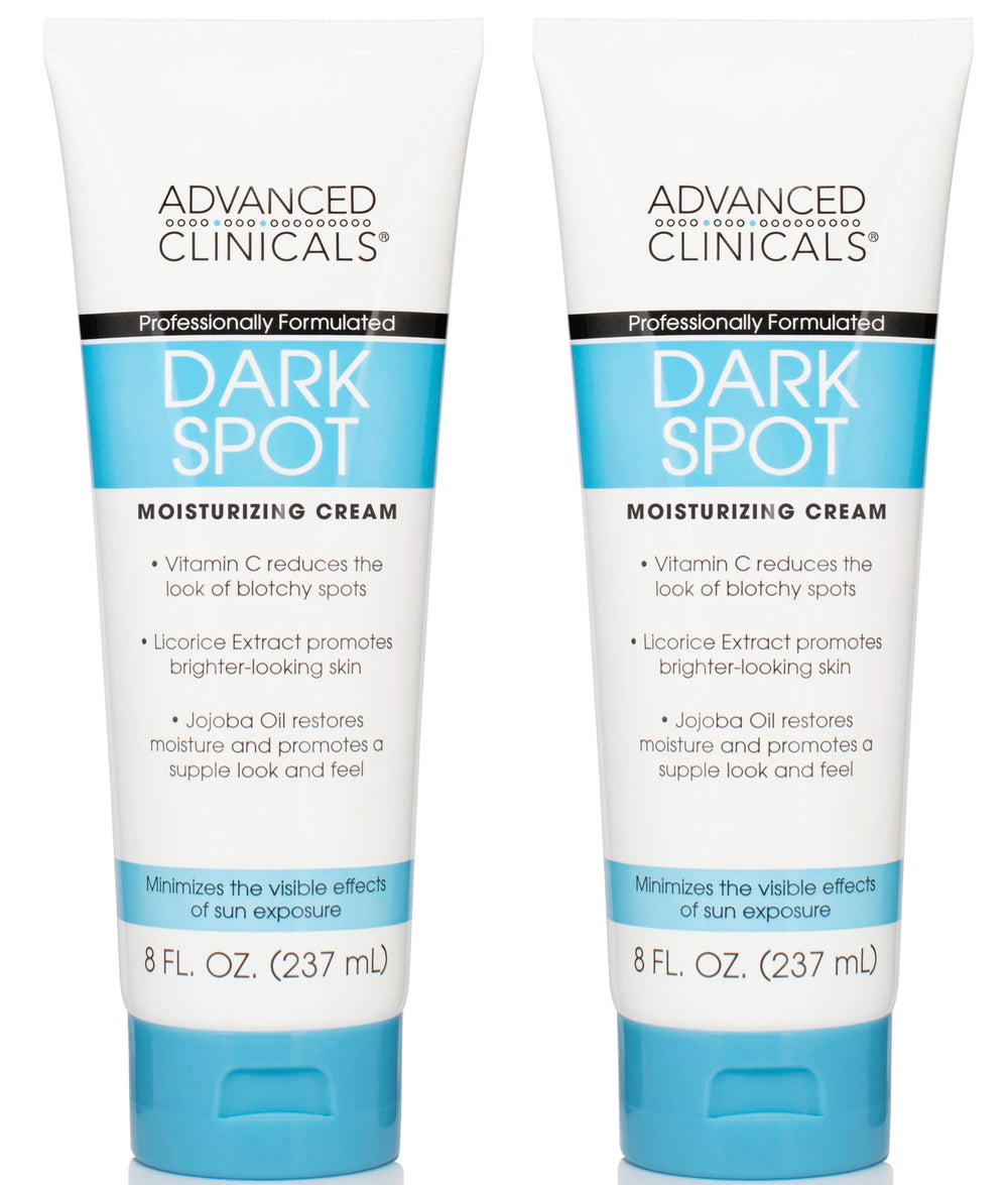 Advanced Clinicals Dark Spot Cream jar close-up showing focus on even skin tone.