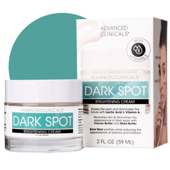 Advanced Clinicals dark spot moisturizer bottle for easy daily application and hydration