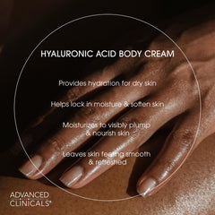 Advanced Clinicals collagen cream with green tea swatch suggests refined texture and moisture.