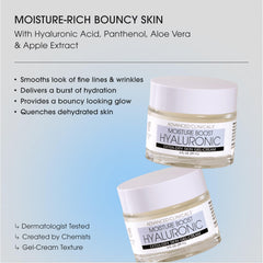 Advanced Clinicals Hyaluronic Acid Gel Face Cream glows on moisturized skin.