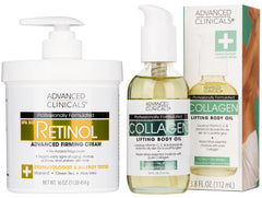 Advanced Clinicals Retinol Body Lotion bottle for fragrance free hydration and smoother skin