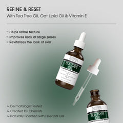 Advanced Clinicals Tea Tree Oil Serum dropper close-up demonstrates precise application