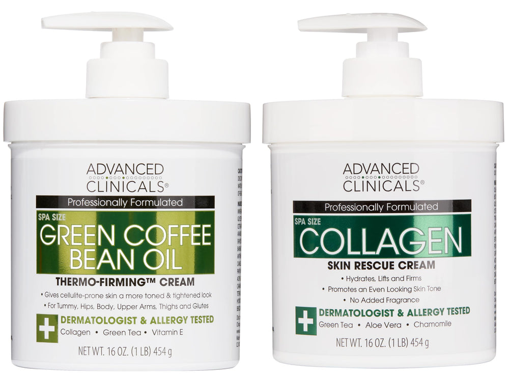 Advanced Clinicals thermo firming bottle pump for quick hydration and smooth feel.