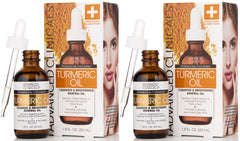 Advanced Clinicals Turmeric Oil Serum bottle ready for daily skincare.
