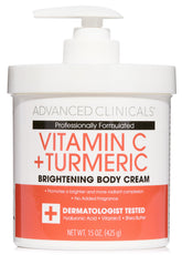 Advanced Clinicals Vitamin C Cream bottle for daily hydration and brightening.