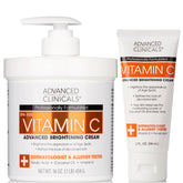 Advanced Clinicals Vitamin C Cream bottle radiates a radiant, glowing complexion.