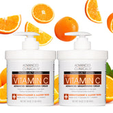 Advanced Clinicals Vitamin C Cream bottle showing brightening formula for radiant skin.
