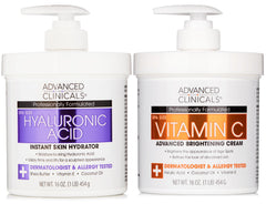 Advanced Clinicals Vitamin C cream bottle promotes radiant, even-toned skin.