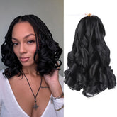 Aeagoo French curl braiding hair 10-inch pre-stretched for quick french curl styles.
