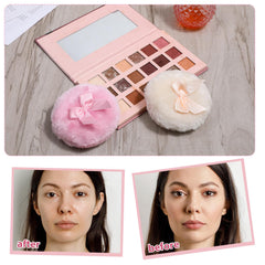 Aeaocvo washable puff velvet-soft material for talcum or loose powder
