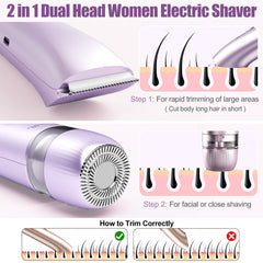 Aedicce bikini-trimmer-round-shaver-head provides a close, skin-friendly finish for sensitive skin.